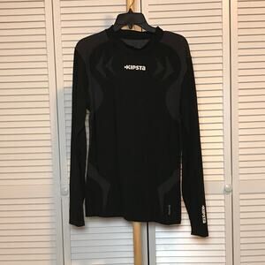 Kipsta By Decathlon High Neck Long Sleeve Activewear Dri-Fit Shirt XL
